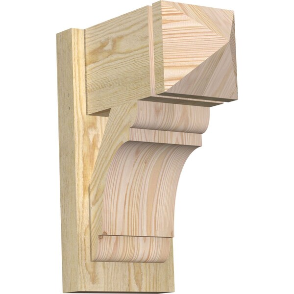 Ekena Millwork Olympic Arts & Crafts Rough Sawn Outlooker, Douglas Fir, 8"W x 14"D x 18"H OUT08X14X18OLY03RDF - main